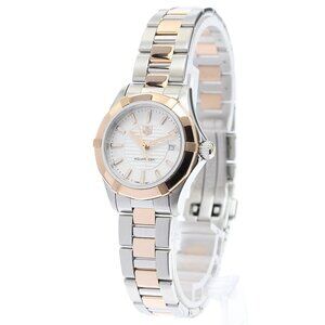 TAG HEUER Aqua racer WAP1450 Date Silver Dial Quartz Ladies Watch_